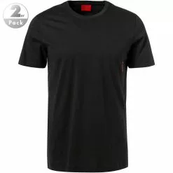 HUGO T-Shirt 2er Pack 50408203/463 T-Shirts, Baumwolle, Navy-schwarz, Nachtblau