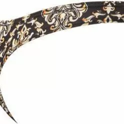 bruno banani String Baroque Art 2204-2345/4325 Mikrofaser-Stretch, Schwarz-gelbgold gemustert , Dunkelblau-beige -Wäsche Verkaufsshop 381353 norm2