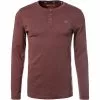 MUSTANG T-Shirt 1011485/7192 Longsleeve, Slim Fit, Baumwolle, Bordeaux