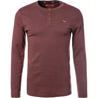 MUSTANG T-Shirt 1011485/7192 Longsleeve, Slim Fit, Baumwolle, Bordeaux 2 MUSTANG T-Shirt 1011485/7192 Longsleeve, Slim Fit, Baumwolle, Bordeaux – Bild 2