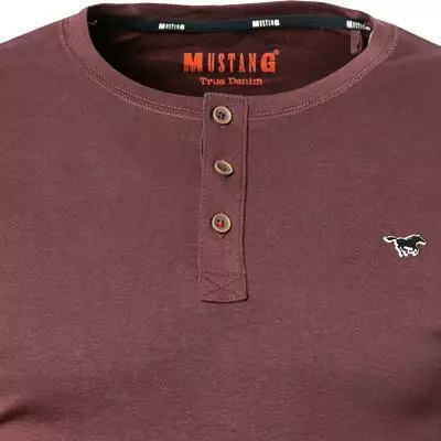 MUSTANG T-Shirt 1011485/7192 Longsleeve, Slim Fit, Baumwolle, Bordeaux 3 MUSTANG T-Shirt 1011485/7192 Longsleeve, Slim Fit, Baumwolle, Bordeaux – Bild 3