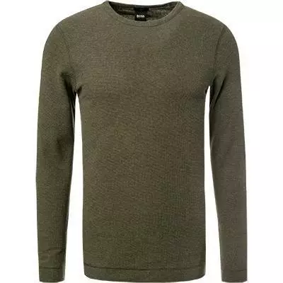 BOSS Longsleeve Tempest 50462773/360 Longleeve, Slim Fit, Baumwolle, Olivgrün, Oliv 2 BOSS Longsleeve Tempest 50462773/360 Longleeve, Slim Fit, Baumwolle, Olivgrün, Oliv – Bild 2