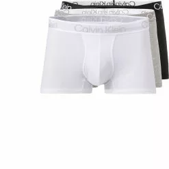 Calvin Klein Underwear Calvin Klein Trunks 3er Pack NB2970A/UW5 Baumwoll-Stretch, Weiß-grau-schwarz