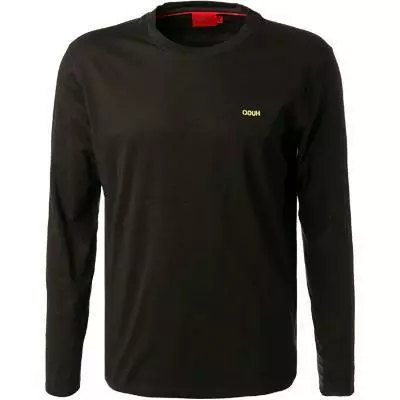 HUGO Longsleeve Derol 50447977/005 Baumwolle, Kohlschwarz 2 HUGO Longsleeve Derol 50447977/005 Baumwolle, Kohlschwarz – Bild 2