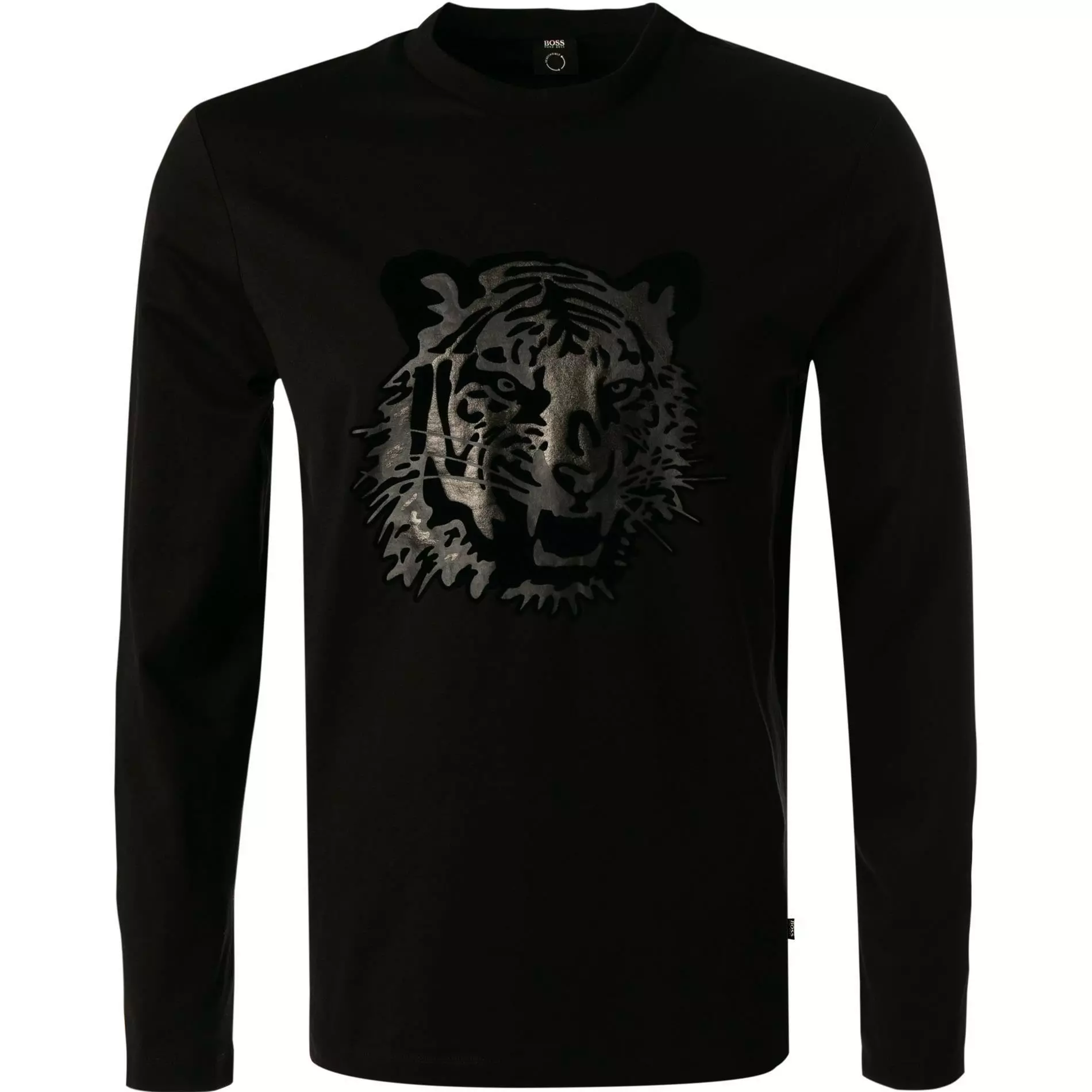 BOSS Longsleeve Talley 50471864/001 Baumwolle, Schwarz, Schwarz-bronz 1 BOSS Longsleeve Talley 50471864/001 Baumwolle, Schwarz, Schwarz-bronz