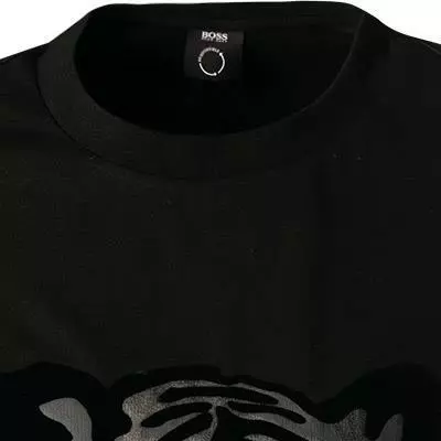 BOSS Longsleeve Talley 50471864/001 Baumwolle, Schwarz, Schwarz-bronz 3 BOSS Longsleeve Talley 50471864/001 Baumwolle, Schwarz, Schwarz-bronz – Bild 3