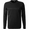 BOSS Longsleeve Togn Tape 50462863/001 Baumwolle, Schwarz
