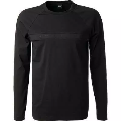 BOSS Longsleeve Togn Tape 50462863/001 Baumwolle, Schwarz 2 BOSS Longsleeve Togn Tape 50462863/001 Baumwolle, Schwarz – Bild 2