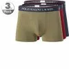 Polo Ralph Lauren Trunks 3er Pack 714830299/020 Baumwoll-Stretch, Oliv-barolo-navy, Rot-olive-navy