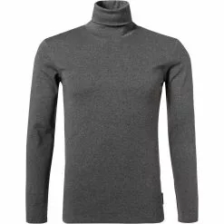Marc O'Polo Longsleeve 220 2202 52354/969 Rollkragenshirt, Bio Baumwolle, Grau