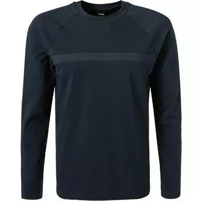 BOSS Longsleeve Togn Tape 50462863/410 Baumwolle, Navy 2 BOSS Longsleeve Togn Tape 50462863/410 Baumwolle, Navy – Bild 2