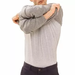 Mey Hybrid-T-Shirt 30037/620 Hybrid T-Shirt iQ-T, COOLMAX® geruchshemmend, Grau meliert, Hellgrau