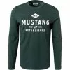 MUSTANG T-Shirt 1011954/6432 Longsleeve, Baumwolle, Dunkelgrün