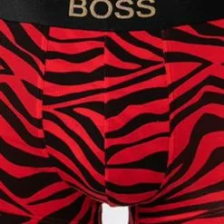 BOSS Trunk Lunar 50464436/640 Baumwolle-Modal, Rot-schwarz gemustert, Rot-schwarz -Wäsche Verkaufsshop 382718 norm2