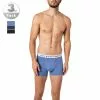 Polo Ralph Lauren Trunks 3er Pack 714830299/025 Baumwoll-Stretch, Grau-blau meliert, Blau-graphit-denim