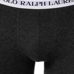 Polo Ralph Lauren Trunks 3er Pack 714830299/025 Baumwoll-Stretch, Grau-blau meliert, Blau-graphit-denim -Wäsche Verkaufsshop 382868 norm6