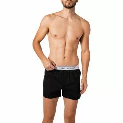 Polo Ralph Lauren Boxer 3er Pack 714866472/001 Boxershorts, Baumwoll-Stretch, Schwarz