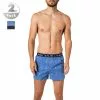 Polo Ralph Lauren Boxer 3er Pack 714866472/002 Boxershorts, Baumwoll-Stretch, Navy-hellblau gemustert, Blau