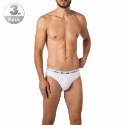 Polo Ralph Lauren Briefs 3er Pack 714835884/001 Slips, Baumwoll-Stretch, Weiß