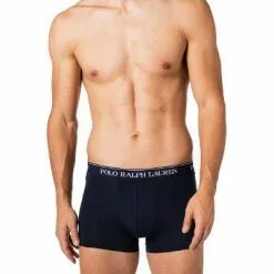 Polo Ralph Lauren Trunks 3er Pack 714835885/009 Baumwoll-Stretch, Blau, Navy-saphir-blau -Wäsche Verkaufsshop 382900 norm3