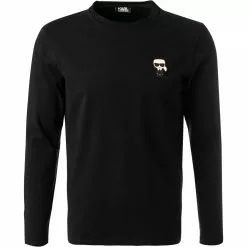 KARL LAGERFELD Longsleeve 755028/0/512221/990 Baumwolle, Schwarz