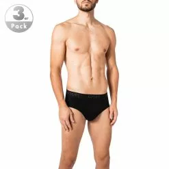 JOOP! Slip 3er Pack 30030785/001 Slips, Baumwoll-Stretch, Schwarz
