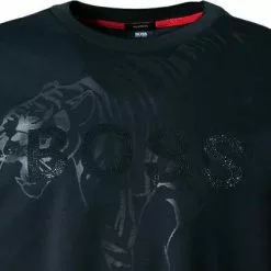 BOSS Longsleeve Togn Iconic 50463004/001 Relaxed Fit, Bio Baumwolle, Schwarz -Wäsche Verkaufsshop 383405 norm3