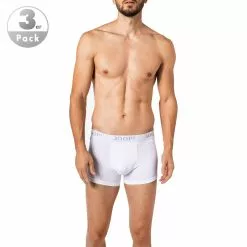 JOOP! Boxer 3er Pack 30030784/100 Trunks, Baumwoll-Stretch, Weiß