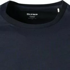 OLYMP Casual Modern Fit T-Shirt 5600/14/18 Longsleeve, Baumwolle, Marineblau, Marine -Wäsche Verkaufsshop 383579 norm2