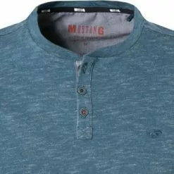 MUSTANG Longsleeve 1011956/5243 Baumwolle, Petrol meliert, Petrol 8 MUSTANG Longsleeve 1011956/5243 Baumwolle, Petrol meliert, Petrol -Wäsche Verkaufsshop 383596 norm2