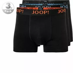 JOOP! Boxer Shorts 3er Pack 30029928/960 Trunks, Baumwoll-Stretch, Schwarz, Schwarz-rot-blau