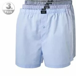 JOOP! Boxer Shorts 3er Pack 30029934/966 Boxershorts, Baumwolle, Hellblau-blau-grau