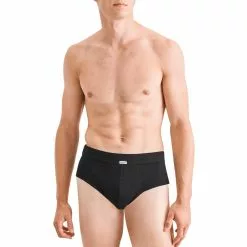 Seidensticker Brief 12.200000/0039 Slip, Baumwolle, Schwarz