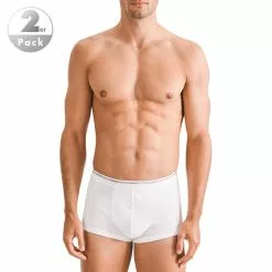 Seidensticker Trunk 2er Pack 12.200006/0001 Trunks, Baumwolle, Weiß