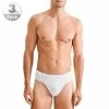 Seidensticker Brief 3er Pack 12.200012/0001 Slips, Baumwoll-Bambus-Stretch, Weiß