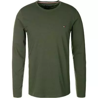 Tommy Hilfiger Longsleeve MW0MW10804/MBO Slim Fit, Bio Baumwolle, Tannengrün 2 Tommy Hilfiger Longsleeve MW0MW10804/MBO Slim Fit, Bio Baumwolle, Tannengrün – Bild 2