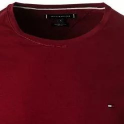 Tommy Hilfiger Longsleeve MW0MW10804/XJS Slim Fit, Bio Baumwolle, Bordeaux -Wäsche Verkaufsshop 383938 norm2