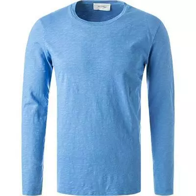 American Vintage T-Shirt MBYSA18/bleuet Longsleeve, Baumwolle, Bleu meliert 2 American Vintage T-Shirt MBYSA18/bleuet Longsleeve, Baumwolle, Bleu meliert – Bild 2
