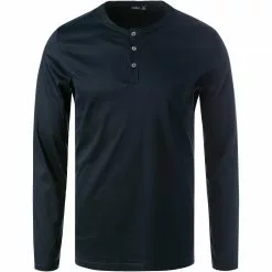 van Laack Longsleeve 180031/M-PINO-L/790 Baumwolle, Nachtblau