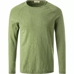 American Vintage Longsleeve MSON24G/boa vintage Baumwolle, Grün meliert