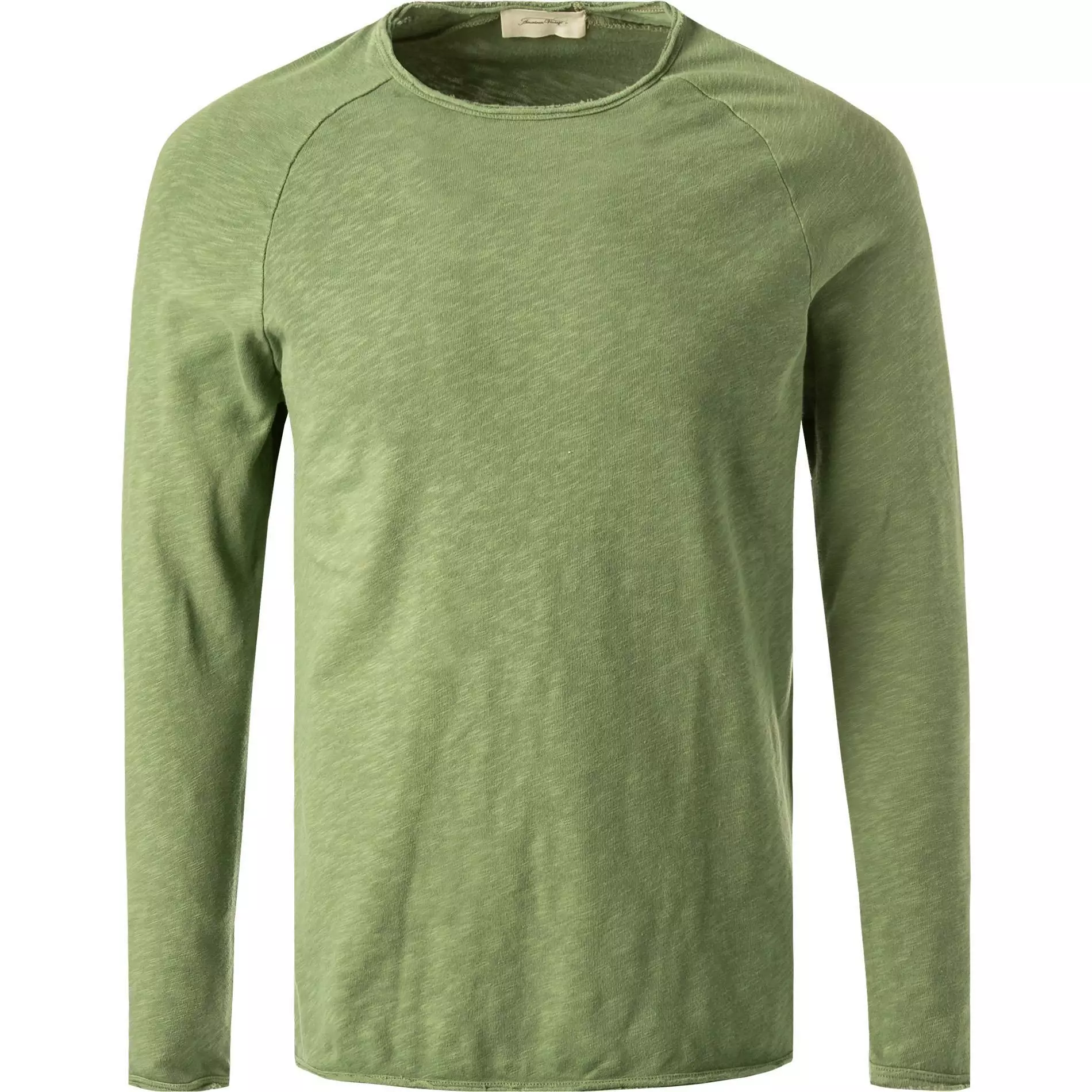 American Vintage Longsleeve MSON24G/boa vintage Baumwolle, Grün meliert 1 American Vintage Longsleeve MSON24G/boa vintage Baumwolle, Grün meliert