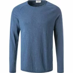 American Vintage Longsleeve MSON24G/indigo vintage Baumwolle, Indigo meliert