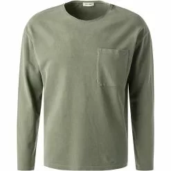 American Vintage Longsleeve MPYR02B/olive vintage Baumwolle, Olivgrün meliert