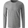 OLYMP Casual Level Five B. Fit T-Shirt 5641/14/14 Longsleeve, Body Fit, Baumwolle-Seide, Nachtblau gestreift, Nachtblau