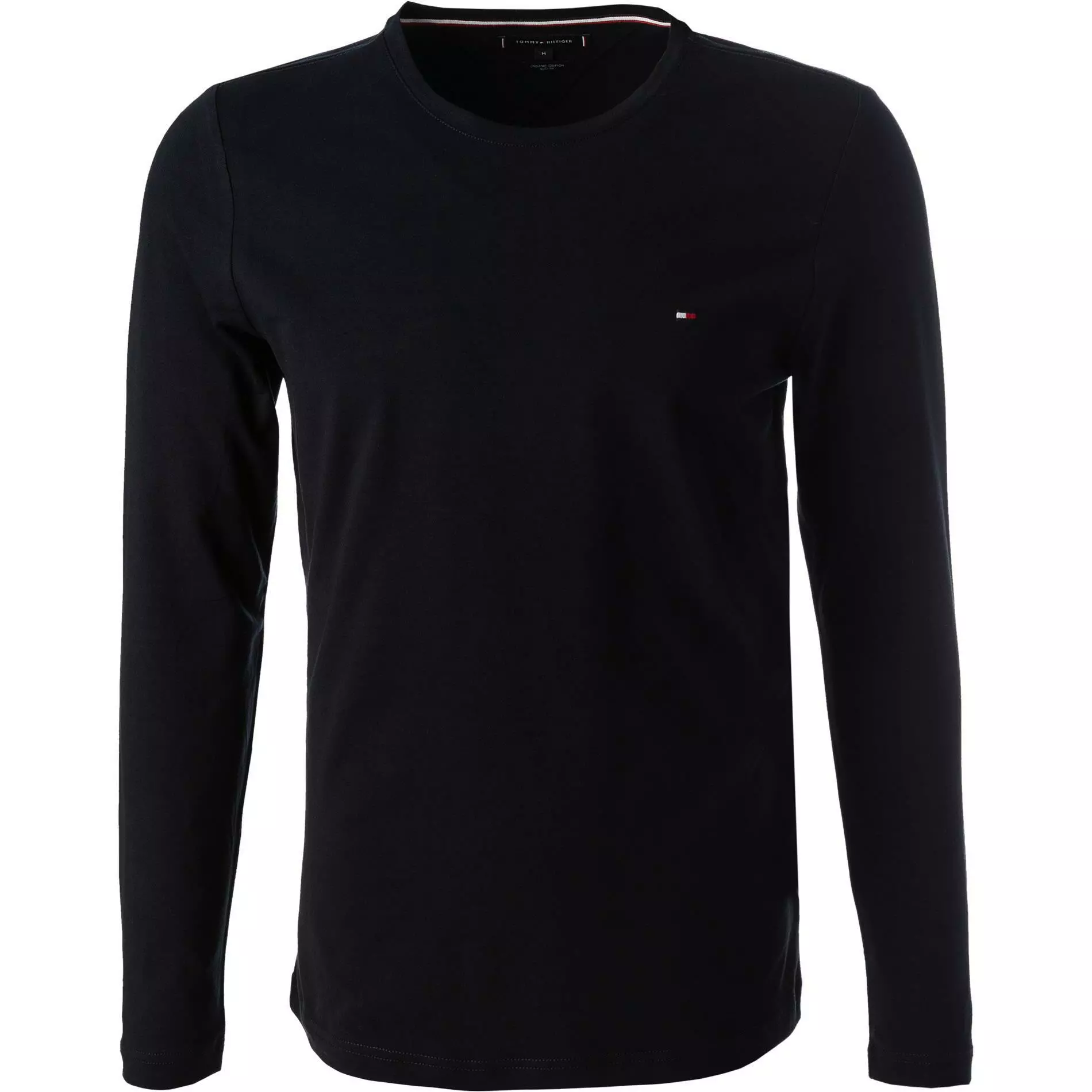 Tommy Hilfiger Longsleeve MW0MW10804/DW5 Slim Fit, Bio Baumwolle, Nachtblau 1 Tommy Hilfiger Longsleeve MW0MW10804/DW5 Slim Fit, Bio Baumwolle, Nachtblau
