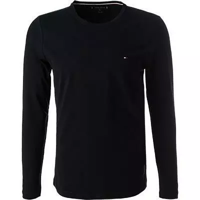 Tommy Hilfiger Longsleeve MW0MW10804/DW5 Slim Fit, Bio Baumwolle, Nachtblau 2 Tommy Hilfiger Longsleeve MW0MW10804/DW5 Slim Fit, Bio Baumwolle, Nachtblau – Bild 2