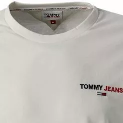 TOMMY JEANS Longsleeve DM0DM12279/YBI Baumwolle, Ecru -Wäsche Verkaufsshop 384125 norm2