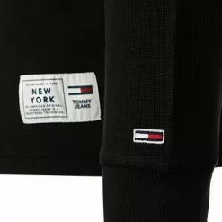 TOMMY JEANS Longsleeve DM0DM12247/BDS Bio Baumwolle, Schwarz -Wäsche Verkaufsshop 384127 norm3