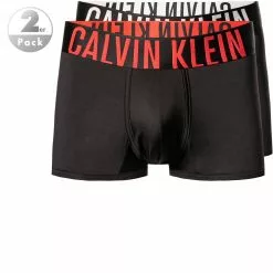 Calvin Klein Underwear Calvin Klein Low Trunk 2er Pack NB2599A/X2M Trunks, Mikrofaser-Stretch, Schwarz