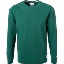 TOMMY JEANS Longsleeve DM0DM12247/L6N Bio Baumwolle, Tannengrün